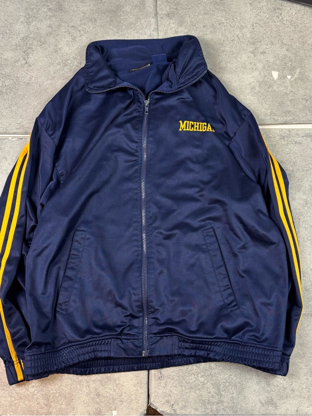 Vintage navy steve and barrys u of m michigan zip up jacket